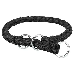 CAVO rundes Nylonhalsband – schwarz S: 30–36 cm/12 mm